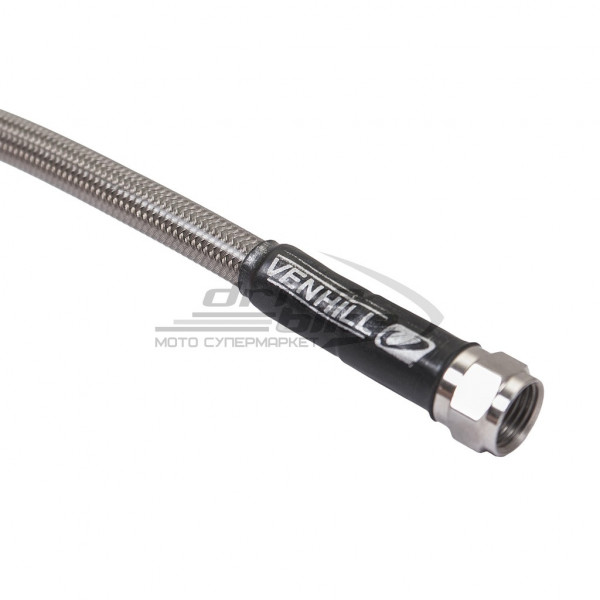Тормозной шланг армированный 675 мм, цвет Сталь