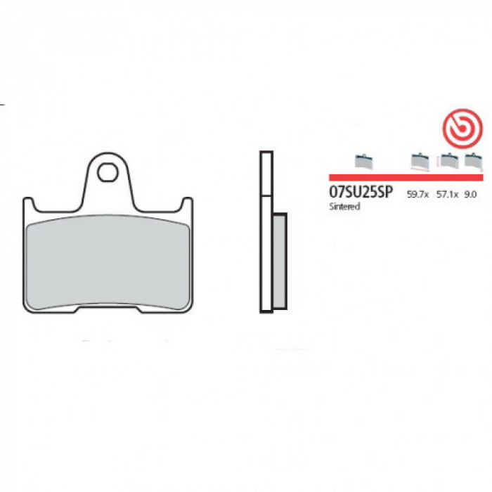 Тормозные колодки Brembo 07SU25SP
