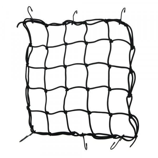 Багажная сетка EMGO 38x38 см, 6 крючков, цвет Черный