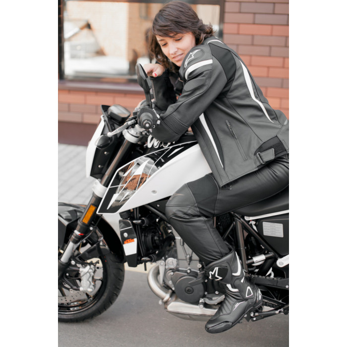 Мотоботы Alpinestars STELLA SMX 6 V2, черно-розово-белый, размер 40