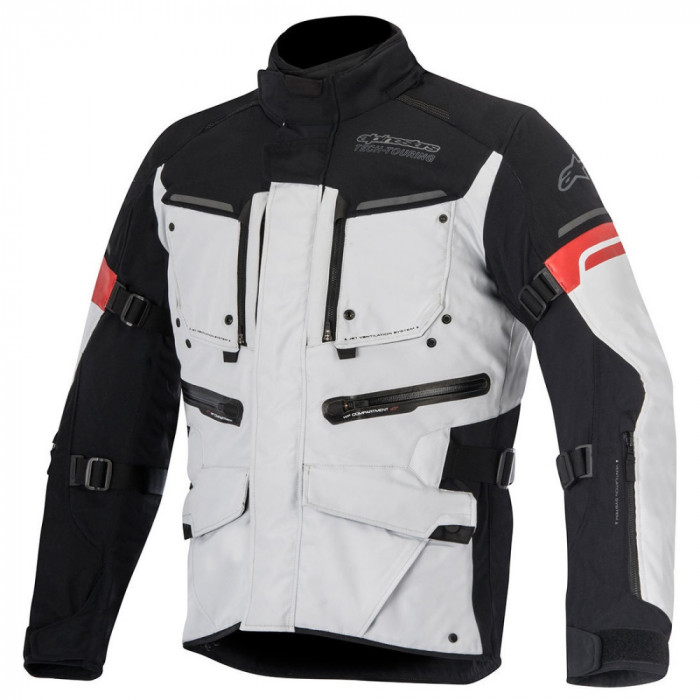 Мотокуртка Alpinestars VALPARAISO 2 DS JKT, черно-серо-красный, размер S