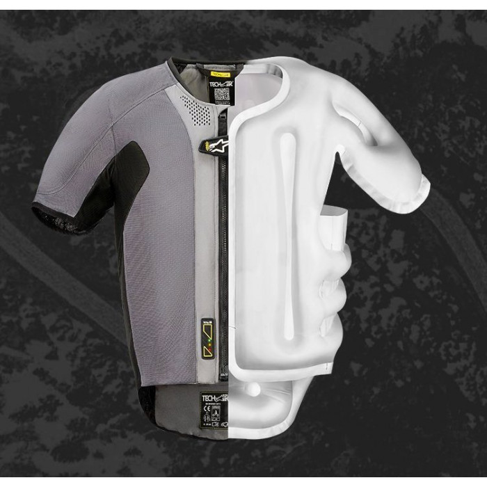 Мотозащита Alpinestars TECH-AIR 5 SYSTEM, темно-серо-черный, размер M