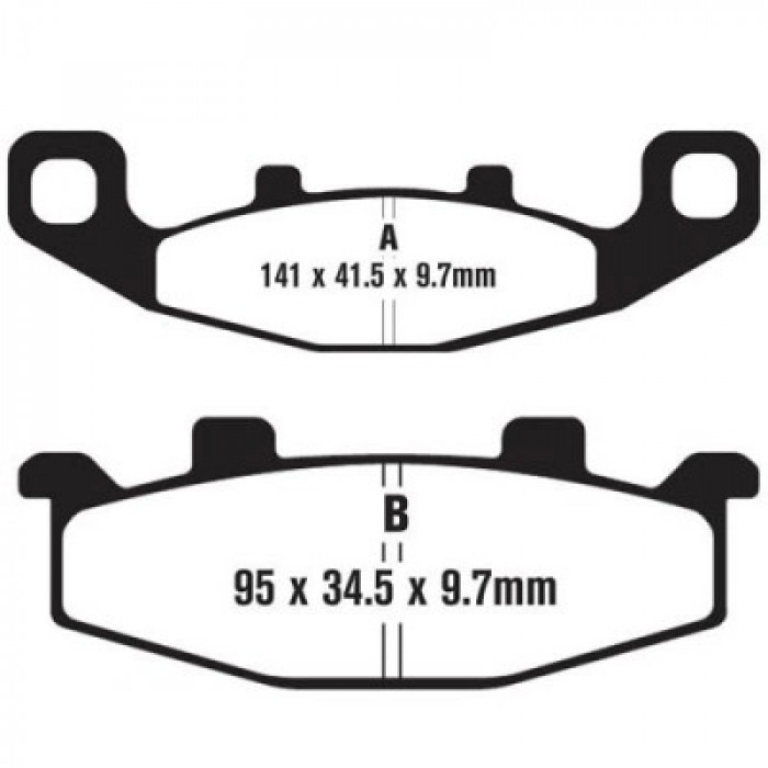 Тормозные колодки EBC FA129HH DOUBLE H Sintered