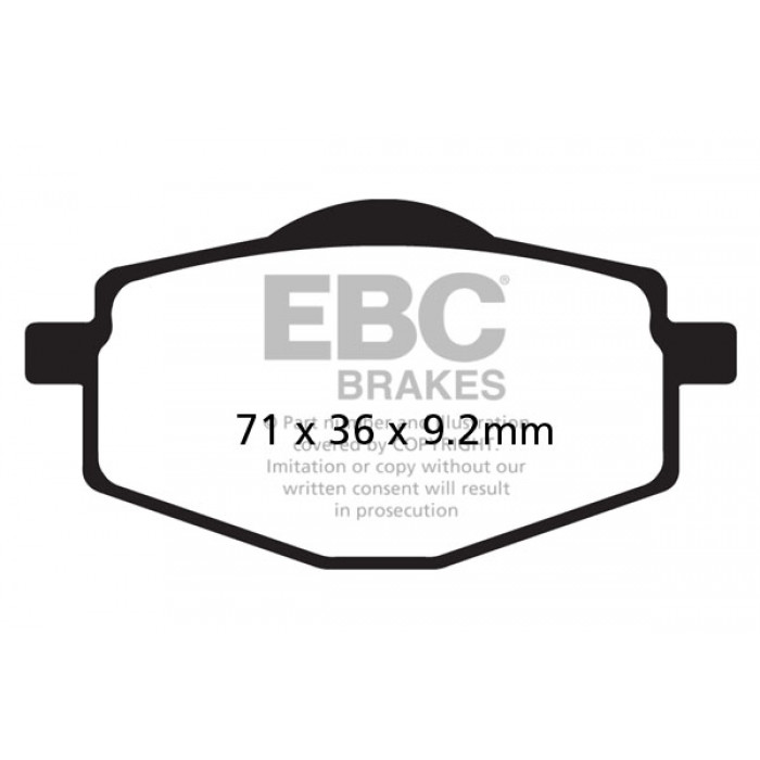 Тормозные колодки EBC FA101TT для Эндуро и кросса