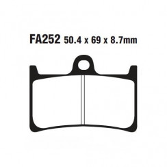 Тормозные колодки органические EBC FA252