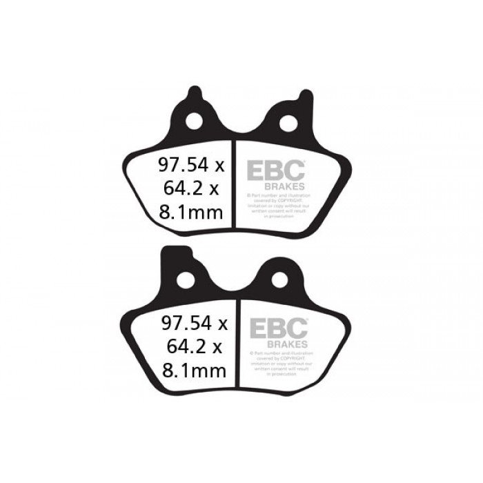 Тормозные колодки органические EBC FA400