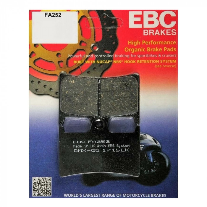 Тормозные колодки органические EBC FA252