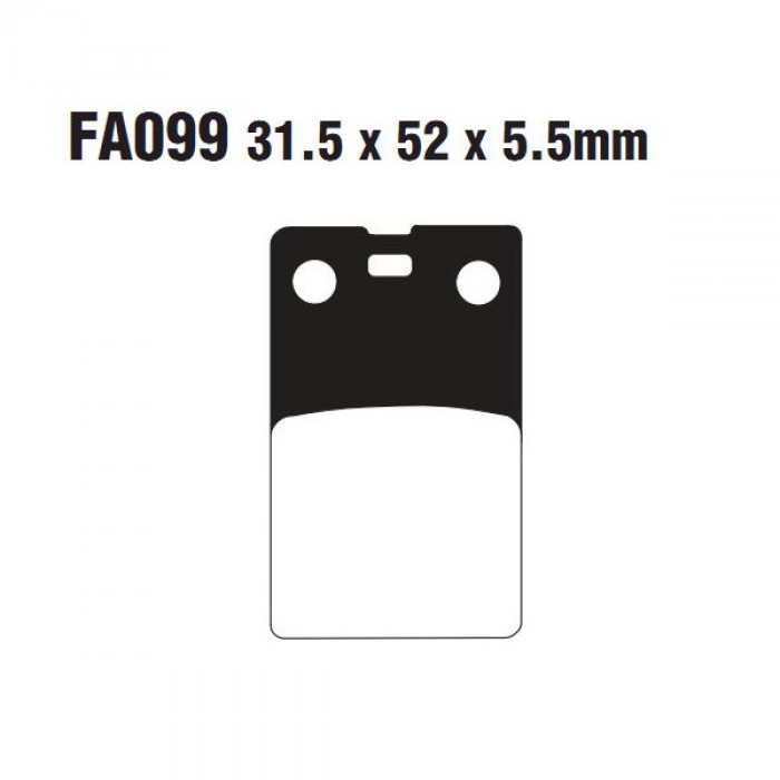 Тормозные колодки органические EBC FA099