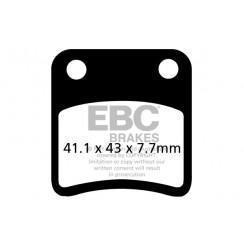 Тормозные колодки органические EBC SFA257 для скутера
