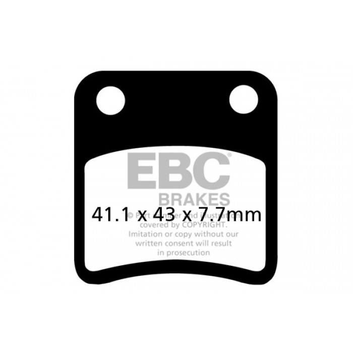 Тормозные колодки органические EBC SFA257 для скутера