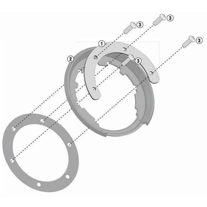 Крепеж GIVI BF17 TANKLOCK сумки на бак мотоцикла BMW R1200GS Adventure