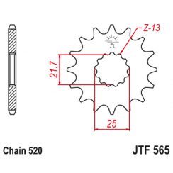Звезда цепного привода JT JTF565.16RB