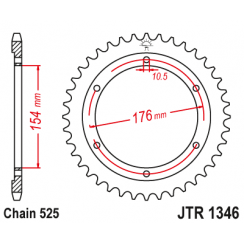 Звезда цепного привода JT JTR1346.43