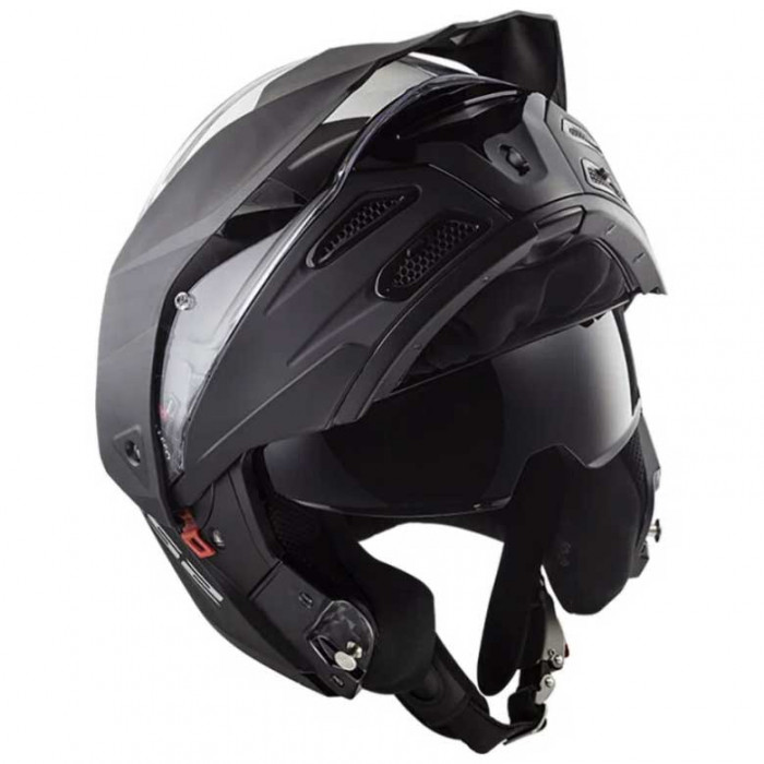Мотошлем LS2 FF324 METRO EVO solid, черный матовый, размер XS