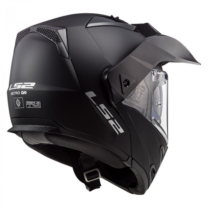 Мотошлем LS2 FF324 METRO EVO solid, черный матовый, размер XS