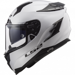 Мотошлем LS2 FF327 CHALLENGER SOLID, белый, размер 2XS