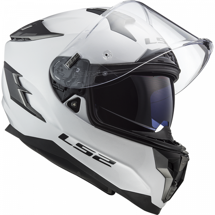 Мотошлем LS2 FF327 CHALLENGER SOLID, белый, размер 2XS