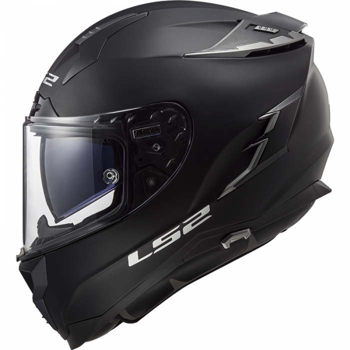 Мотошлем LS2 FF327 CHALLENGER SOLID, черный матовый, размер XS