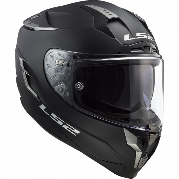 Мотошлем LS2 FF327 CHALLENGER SOLID, черный матовый, размер XS