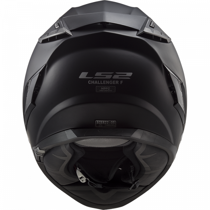Мотошлем LS2 FF327 CHALLENGER SOLID, черный матовый, размер XS