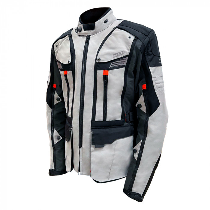 Мотокуртка мужская MCP Radiator Men Jacket, темно-серый-черно-красный, размер M