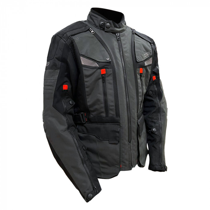 Мотокуртка мужская MCP Radiator Men Jacket, черно-темно-серый, размер S
