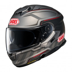 Мотошлем SHOEI GT-Air 3 DISCIPLINE, серо-красный, размер 2XL