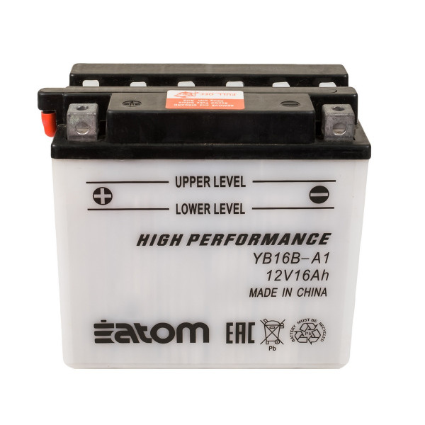 Мото аккумулятор YB16B-A1 HIGH PERFORMANCE