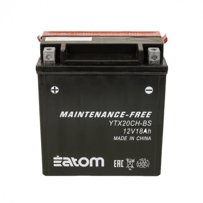 Мото аккумулятор ATOM YTX20CH-BS MF