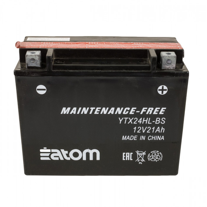 Мото аккумулятор ATOM YTX24HL-BS MF