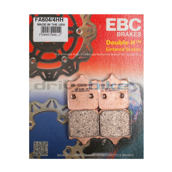 Тормозные колодки FA604/4HH DOUBLE H Sintered