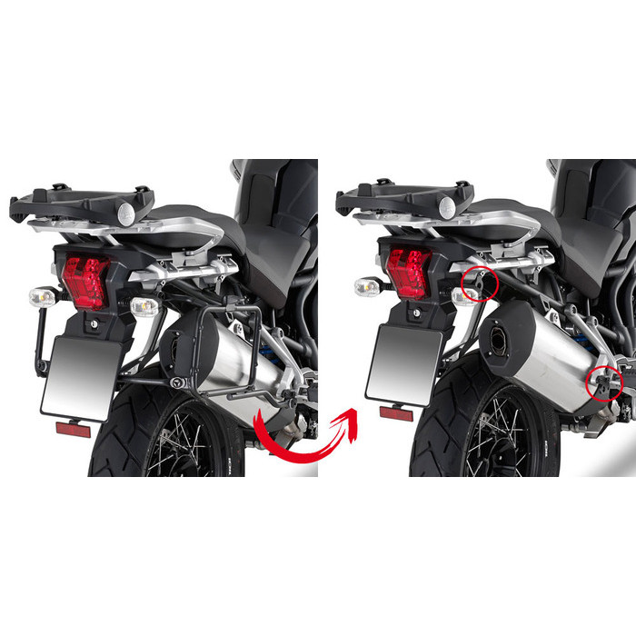 Крепеж боковых кофров GIVI PLR6408 Tiger Explorer 1200 (16-17)