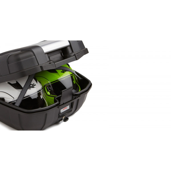 Кофр центральный KGR52 Monokey 52л пластиковый, цвет Черный/Серебристый