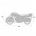 Чехол для мотоцикла Starks ROAD PLUS 210x145x125 см, цвет Черный