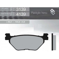 Тормозные колодки Brenta FT 3139 Organic
