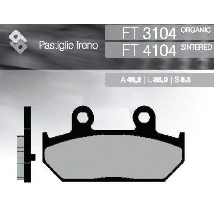 Тормозные колодки Brenta FT 4104 Sintered