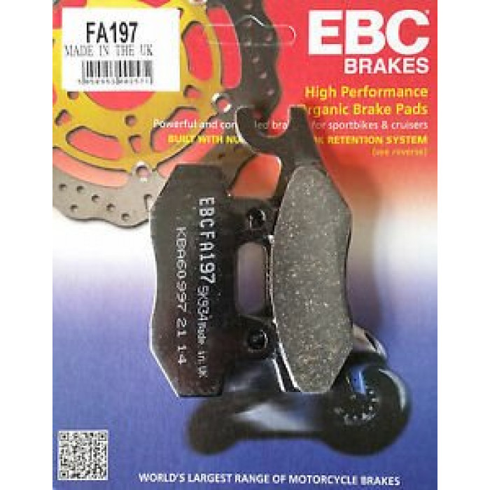 Тормозные колодки органические EBC FA197