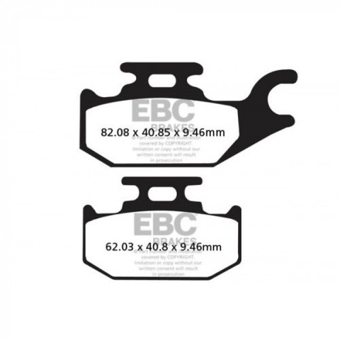 Тормозные колодки карбон EBC FA307TT