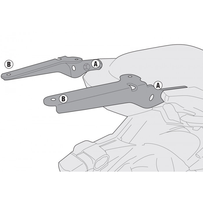Крепеж центрального кофра GIVI SR4114 Kawasaki Versys 650 (15-22)