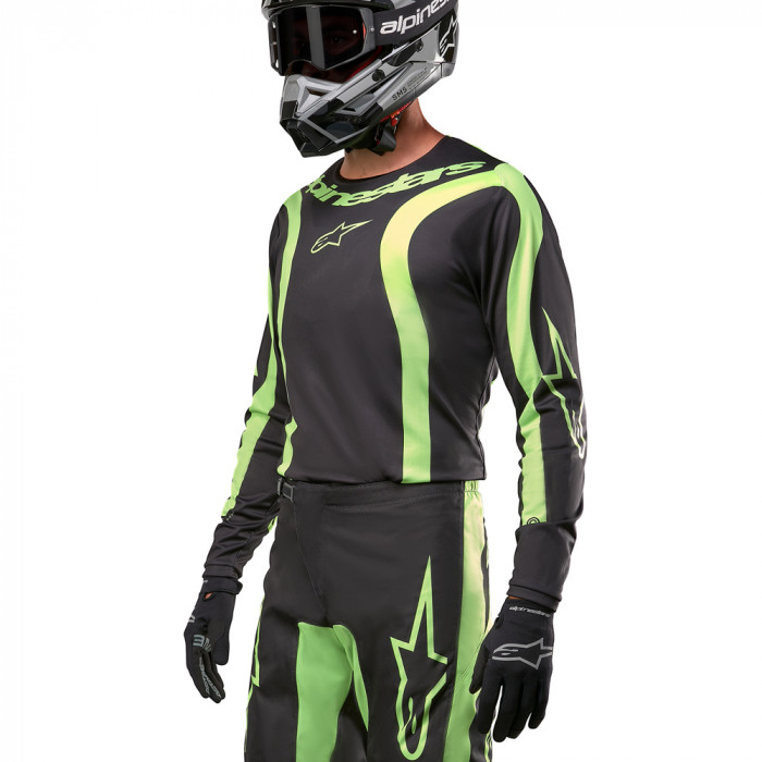 Джерси Alpinestars Fluid Lurv, черно-желтый, размер L