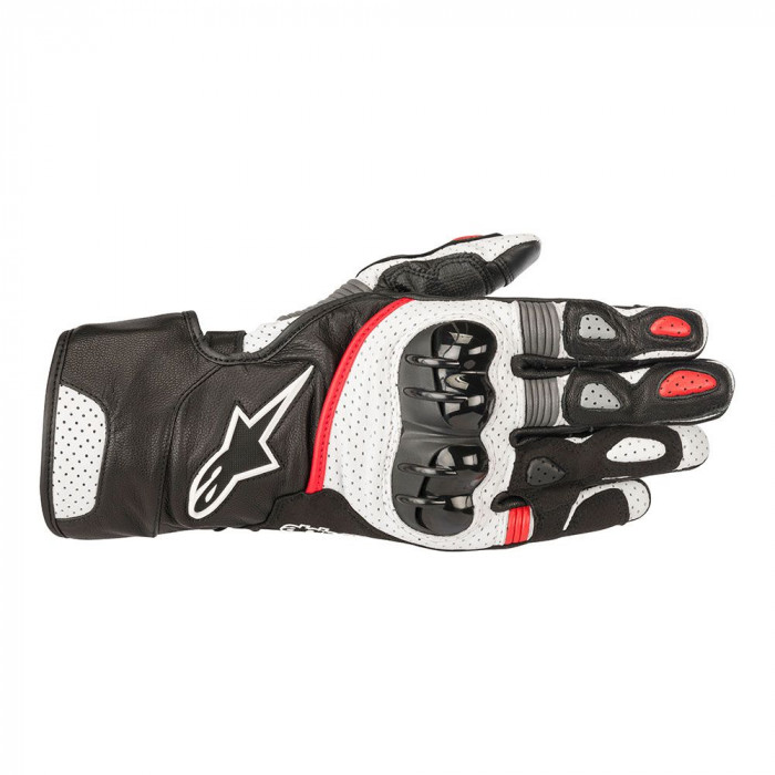 Мотоперчатки Alpinestars SP-2 V2, черно-бело-красный, размер 2XL