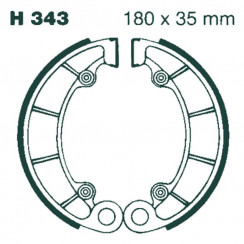 Тормозные накладки EBC H343