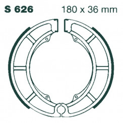 Тормозные накладки EBC S626