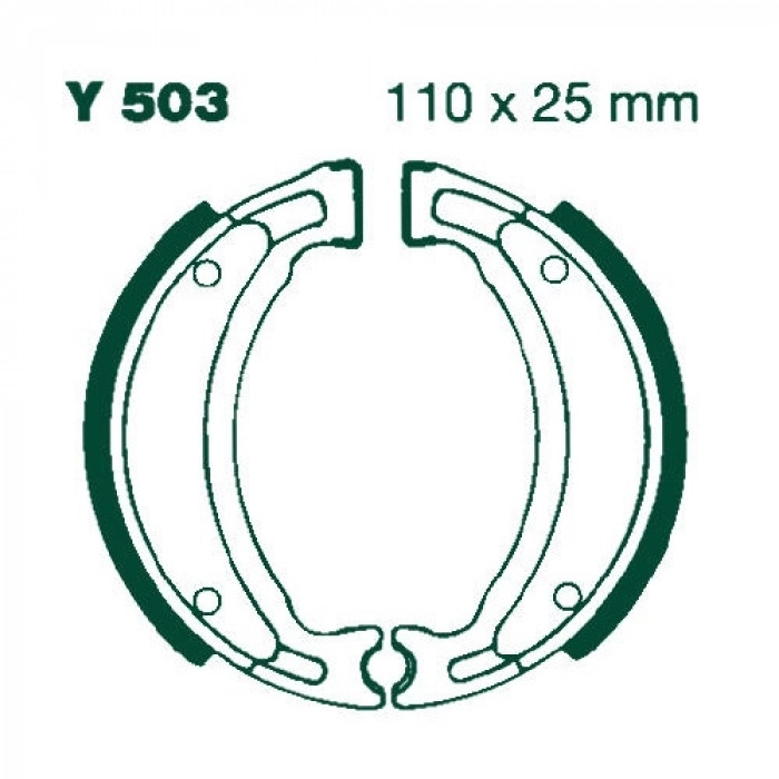 Тормозные накладки EBC Y503