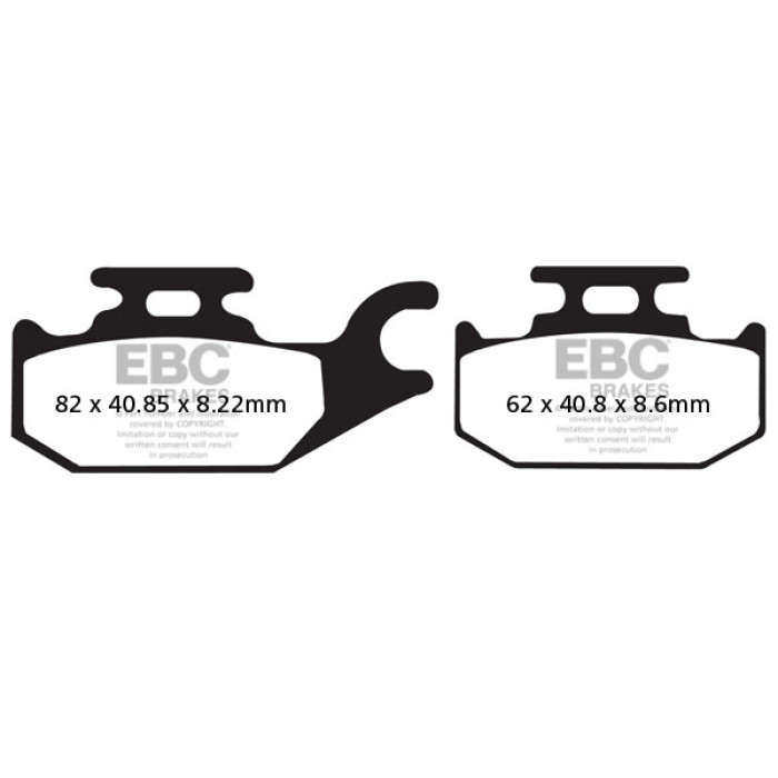 Тормозные колодки карбон EBC FA413TT