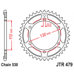Звезда цепного привода JT JTR479.48ZBK