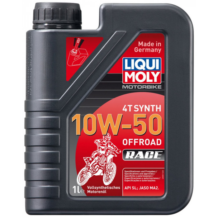 Моторное масло LIQUI MOLY Motorbike 4T Synth Offr. 10W-50 (1л)