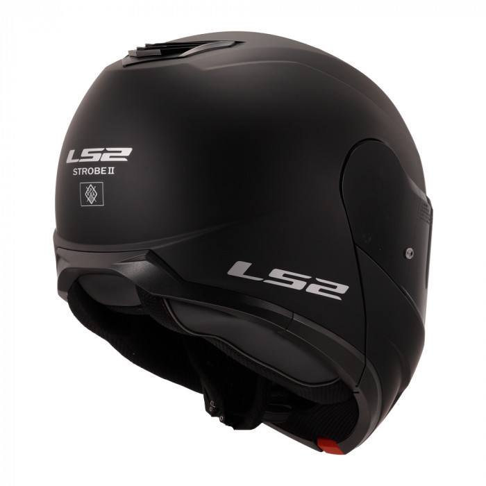 Мотошлем LS2 FF908 STROBE II Solid черный, 2XL, матовый, чёрный