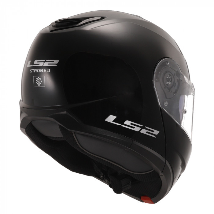 Мотошлем LS2 FF908 STROBE II Solid, глянцевый черный, размер XL