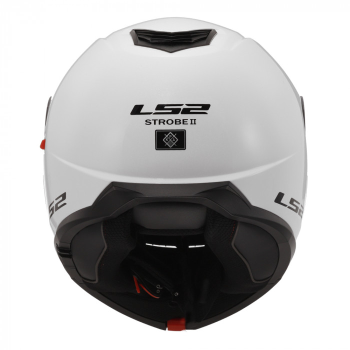 Мотошлем LS2 FF908 STROBE II Solid, белый, размер 3XL